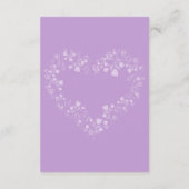 Stralende mousserende lente bloeit informatiekaartje (Achterkant)