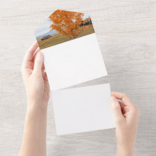 Stralende oktober  all in one uitnodiging