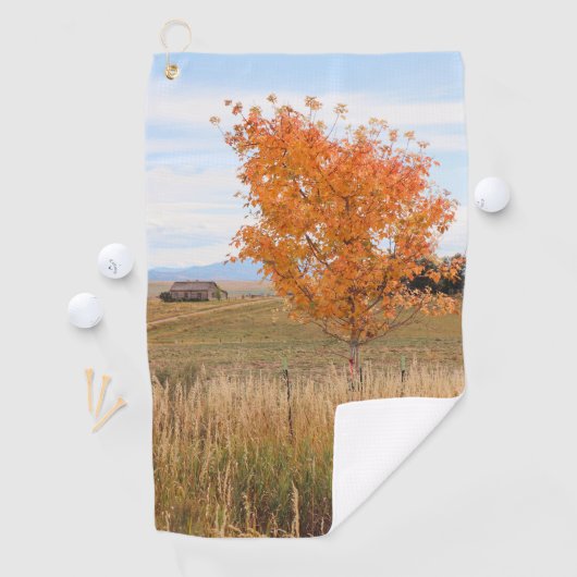 Stralende oktober  golfhanddoek (Insitu)