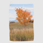 Stralende oktober  golfhanddoek (Voorkant)