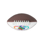 Stralende oneindigheid met regenboog vlinder american football (Voorkant)