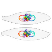 Stralende oneindigheid met regenboog vlinder basketbal (Panelen)