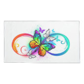 Stralende oneindigheid met regenboog vlinder kussensloop (Achterkant)