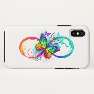 Stralende oneindigheid met regenboogvlinder Case-Mate iPhone case
