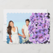 Stralende orchidee succulente moderne typografie b kaart (Achterkant)