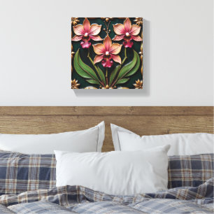 Stralende Orchideeën voor de Eeuwen Canvas Afdruk