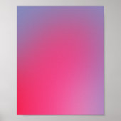 Stralende Paarse en roze gradiënt Poster (Voorkant)