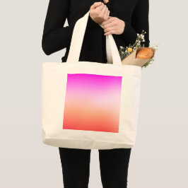 Stralende Pastel Zonsondergang Gradiënt Grote Tote Bag