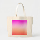 Stralende Pastel Zonsondergang Gradiënt Grote Tote Bag (Voorkant)