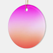 Stralende Pastel Zonsondergang Gradiënt Keramisch Ornament (Links)