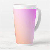 Stralende Pastel Zonsondergang Gradiënt Latte Mok (Rechterhoek)