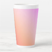 Stralende Pastel Zonsondergang Gradiënt Latte Mok (Voorkant)