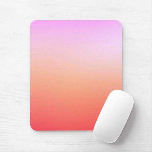Stralende Pastel Zonsondergang Gradiënt Muismat (Met muis)