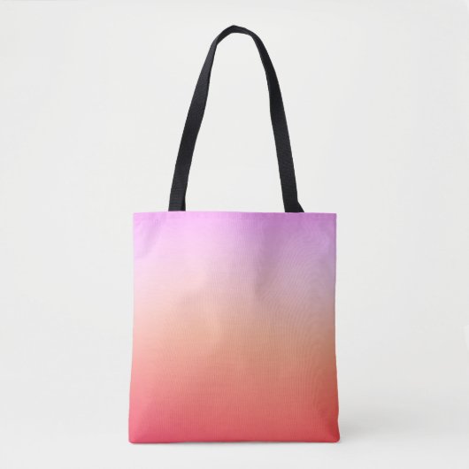 Stralende Pastel Zonsondergang Gradient Tote Bag (Voorkant)