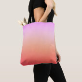 Stralende Pastel Zonsondergang Gradient Tote Bag (Dichtbij)