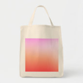 Stralende Pastel Zonsondergang Gradiënt Tote Bag (Voorkant)