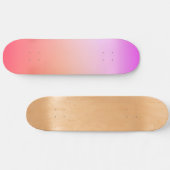 Stralende Pastel Zonsondergang Kleurverloop Persoonlijk Skateboard (Horizontaal)