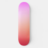Stralende Pastel Zonsondergang Kleurverloop Persoonlijk Skateboard (Voorkant)