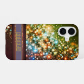 Stralende Pixel Bokeh iPhone 16 Hoesje (Achterkant horizontaal)