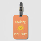 Stralende Positiviteit Bagagelabel (Voorkant (verticaal))