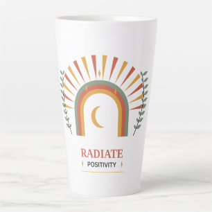 Stralende Positiviteit Boho Hemels Zon Maan Botani Latte Mok