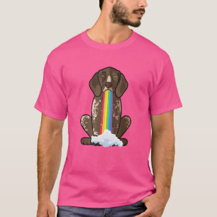 Stralende Positiviteit Regenboog Hond Duitse Korth T-shirt
