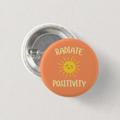 Stralende Positiviteit Ronde Button 3,2 Cm (Voorkant /achterkant)