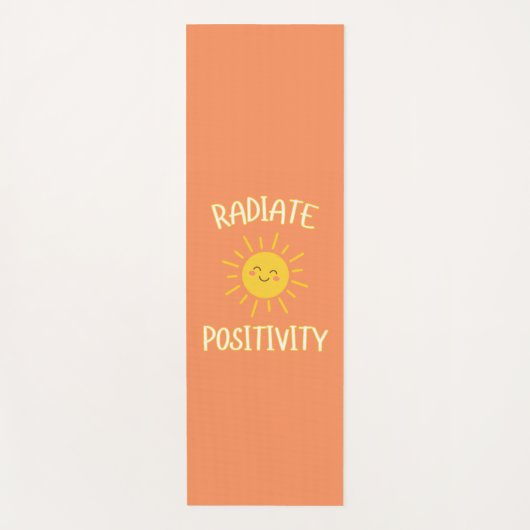 Stralende Positiviteit Yogamat (Voorkant)