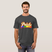 Stralende Pride Regenboogkleuren T-shirt (Voorkant volledig)
