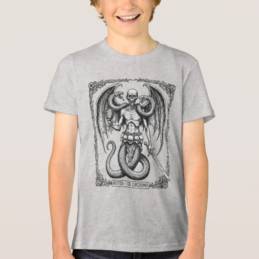 Stralende Rand van de Occulte Koning Tri-Blend Shirt (Voorkant)