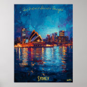 Stralende reflecties van Sydney - Iconische skylin Poster (Voorkant)