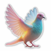 stralende regenboogduif sticker (Voorkant)