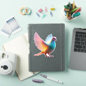 stralende regenboogduif sticker (iPad Cover)