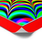 stralende regenboogzon poster (Hoek)