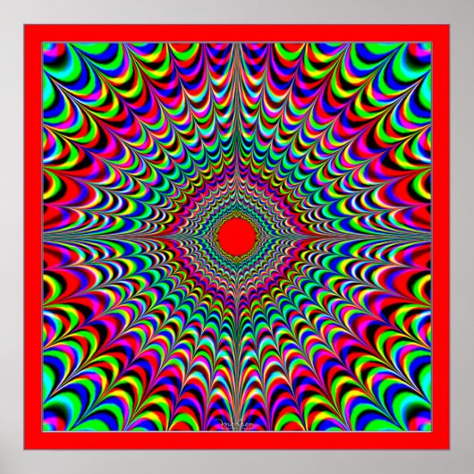 stralende regenboogzon poster (Voorkant)
