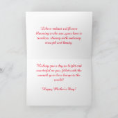 Stralende Rode Camellia - Moederdagkaart op Maat Kaart (Binnen)