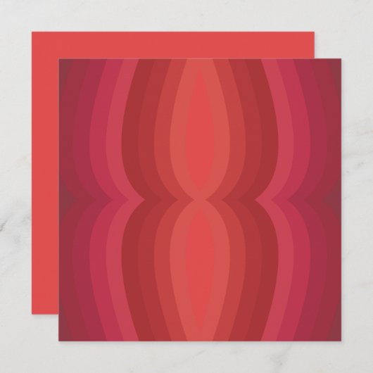 Stralende rode carnaval funhouse vervormde spiegel kaart (Voorkant / Achterkant)