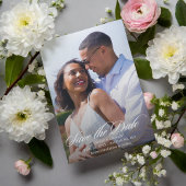 Stralende Romance Foto Bruiloft Save the Date Magnetische Uitnodiging
