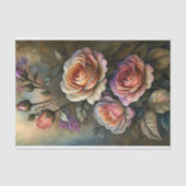 Stralende Roos Kunst Decoupage Tissuepapier (Voorkant)