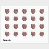 Stralende Roze HOND MOEDER Sticker Grafisch (Vel)