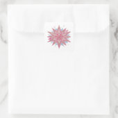 Stralende Roze PINK STAR Sticker Ontwerp (Tas)