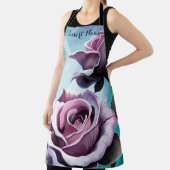 Stralende Rozen: Perfect Roze en Paarse Bloemblaad Schort (Insitu)