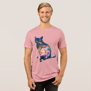 Stralende ruimte in kat T-shirt