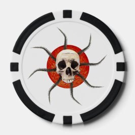 Stralende Schedels voor altijd Poker Chips
