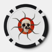 Stralende Schedels voor altijd Poker Chips (Achterkant)