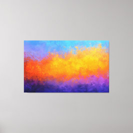 Stralende Scheidingslijn Canvas Afdruk