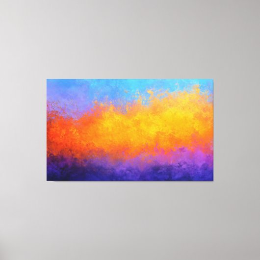 Stralende Scheidingslijn Canvas Afdruk (Voorkant)