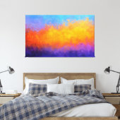 Stralende Scheidingslijn Canvas Afdruk (Insitu (Slaapkamer))