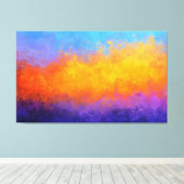 Stralende Scheidingslijn Canvas Afdruk (Insitu (Houten vloer))
