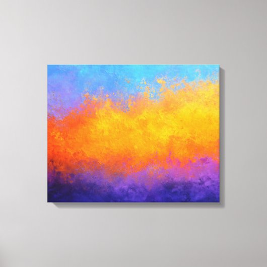 Stralende Scheidingslijn Canvas Afdruk (Voorkant)